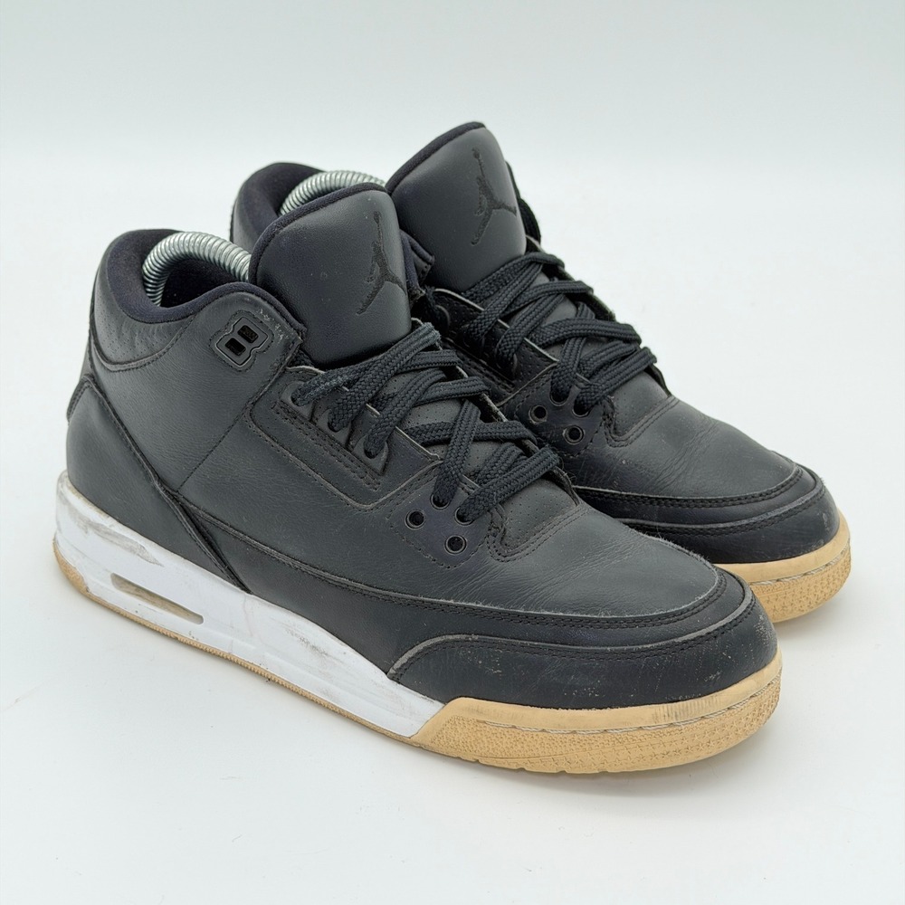 Jordan 3 Retro Cyber Monday Black White Gum 398614-020 Kids Size 7Y‎